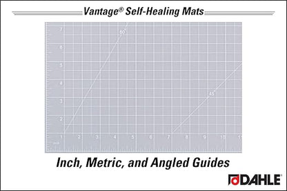 Dahle Vantage 10683 See-Through Premium Self-Healing Cutting Mat, 1/2" Grid - Image 3