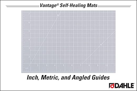 Dahle Vantage 10684 See-Through Premium Self-Healing Cutting Mat, 1/2" Grid - Image 3