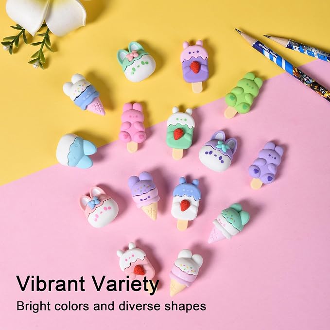 HILAZA 16 Pcs Ice Cream Erasers - Image 3