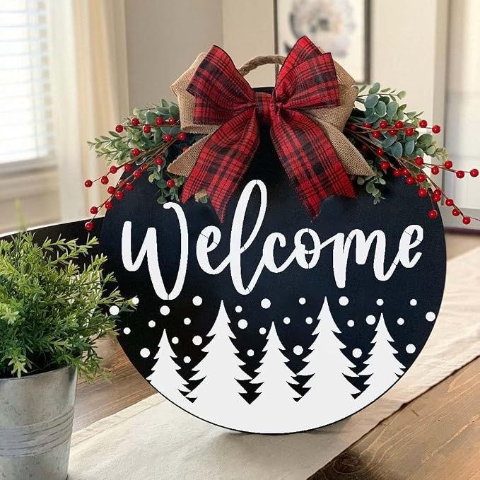 Christmas Stencils for Painting on Wood 12" Christmas Doormat Stencils Holiday - Image 4