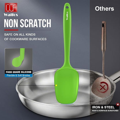 Walfos Silicone Spatula -600°F Heat Resistant Kitchen Scraper Spatulas - Image 5