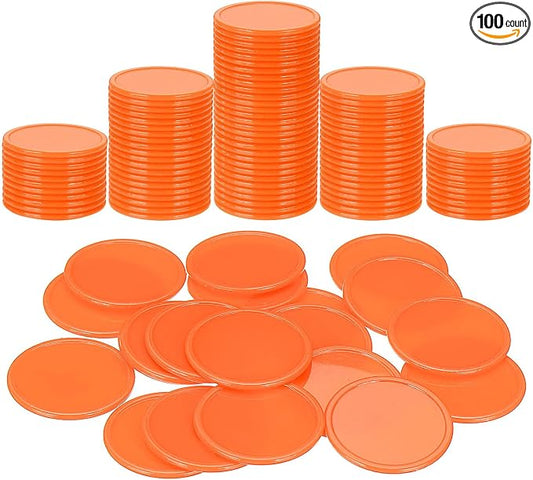 uxcell Plastic Poker Chips, Learning Counters Counting Counters Disks Markers by uxcell