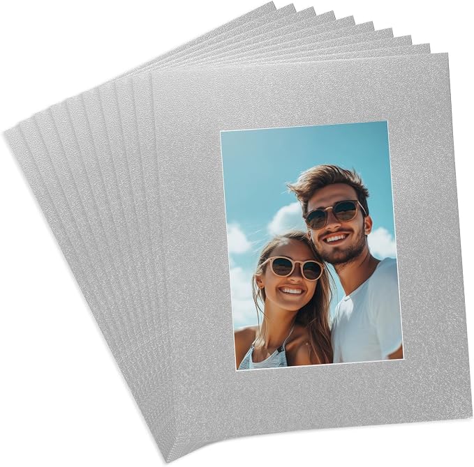 uxcell 10Pcs Picture Mats, 8 x 10 Mat Board Center by uxcell