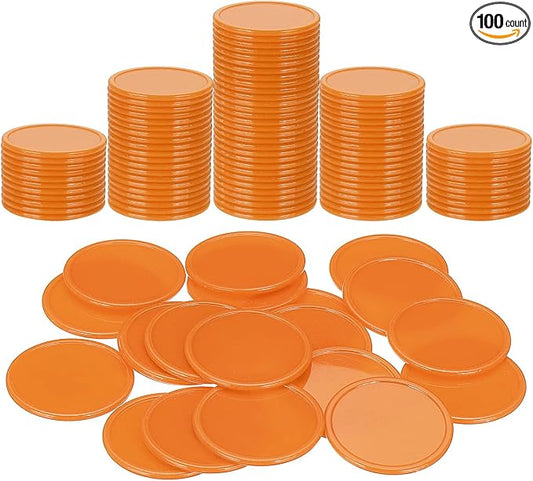 uxcell Plastic Poker Chips, Learning Counters Counting Counters Disks Markers by uxcell