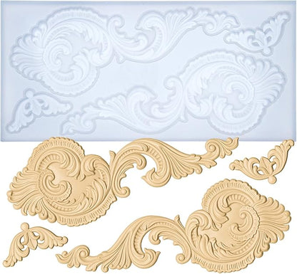 Art Molds for Polyclay Air Dry Clay Plaster Epoxy Resin Fondant Cake Decor by FUNSHOWCASE