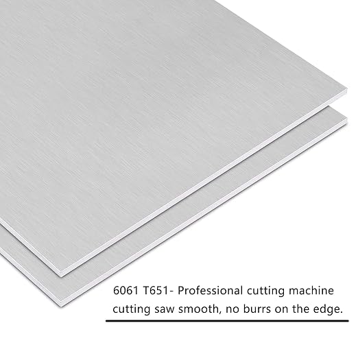 2Pack 6061 T651 Aluminum Sheet Metal 12 x 12 x 1/8 Inches Flat Plain Aluminum - Image 4