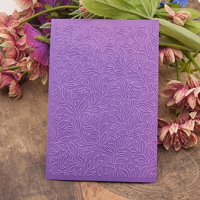 6Pcs Flower Leaf Embossing Folders DIY Craft Paper Card Embossing Template - Image 2
