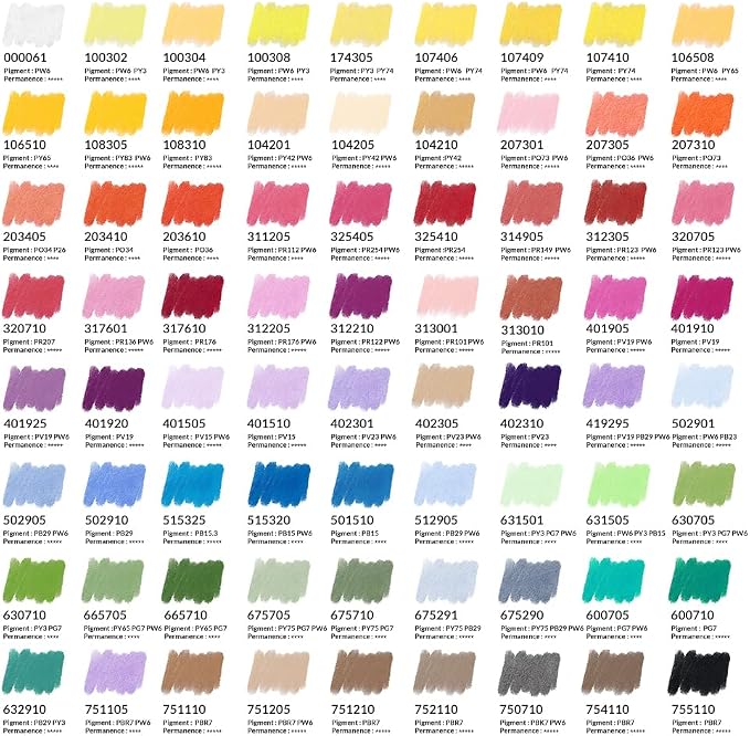 Paul Rubens Professional Soft Pastels, Handmade 72 Vibrant Colors Chalk Pastels - Image 5