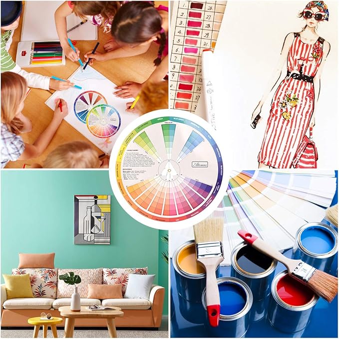 Creative Color Wheel, Paint Mixing Learning Guide Art Class Teaching Tool - Image 5