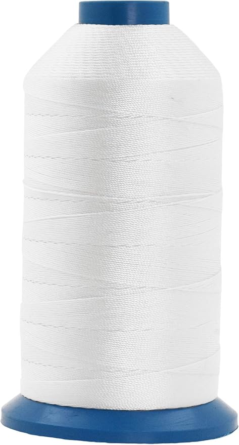 Mandala Crafts Bonded Nylon Thread White Heavy Duty Sewing Threads by MandalaCrafts