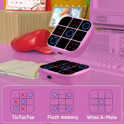 Tic-Tac-Toe Bolt Game, 4-in-1 Handheld Puzzle Games Console, Electronic - Image 3