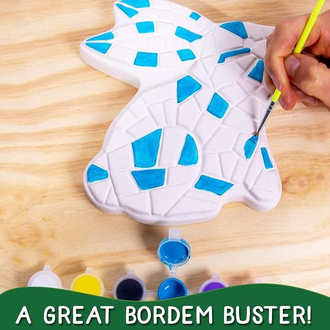 Creative Roots Paint Your Own Bunny Garden Stone, Craft Kits, Stepping Stones - Image 5