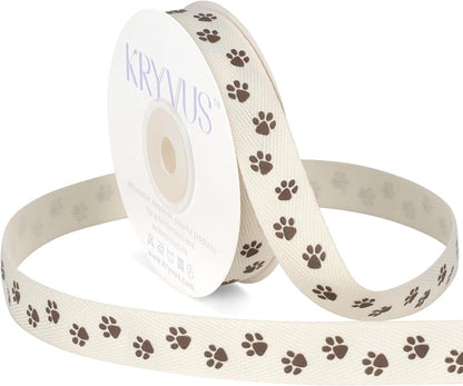 Paw Print Ribbon by Kryvusribbon