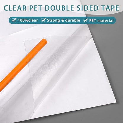 Double Sided Adhesive Sheets for Arts Craft Scrapbooking Photo Albums Home - Image 4