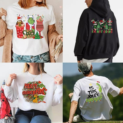 Christmas Iron on Decals Transfer, Funny Christmas Heat Transfer Stickers Iron - Image 4
