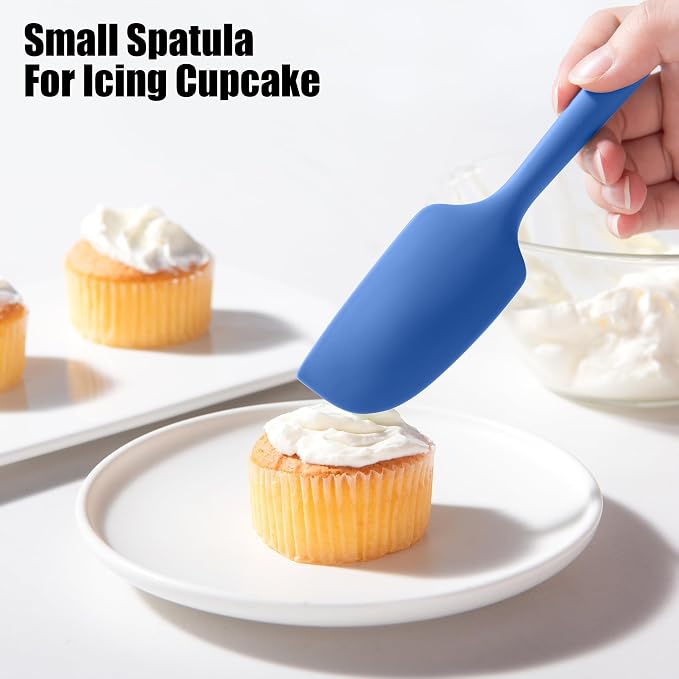 4-Piece Silicone Spatula Scrapers: Doosu 600°F Heat Resistant Food Grade - Image 9