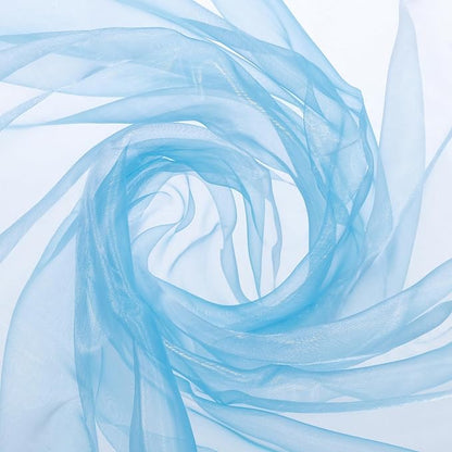 MECCANIXITY Iridescent Sheer Organza Fabric, 10 Yards x 59 Inches Solid by MECCANIXITY