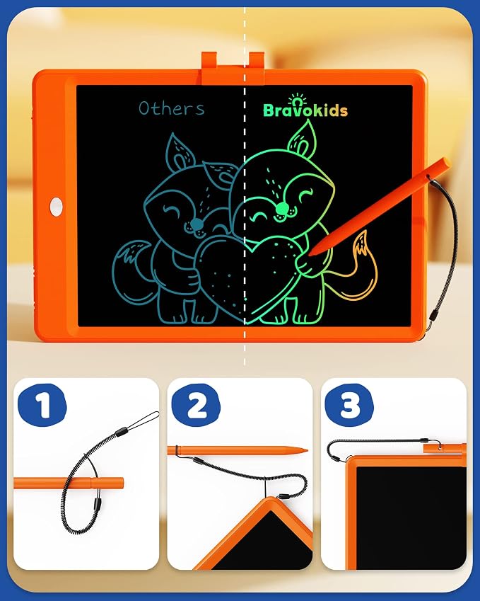Bravokids LCD Writing Tablet for 3-8 Year Olds - Image 2