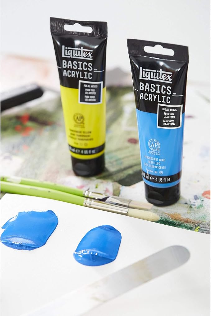 Liquitex BASICS Acrylic Paint, 118ml Tube, Cadmium Red Medium Hue - Image 7
