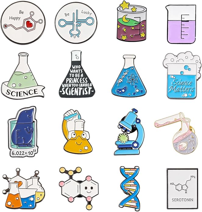 Mixed Enamel Pins for Backpacks, Beadthoven Cute Enamel Brooch Pins Set by BBBeadthoven