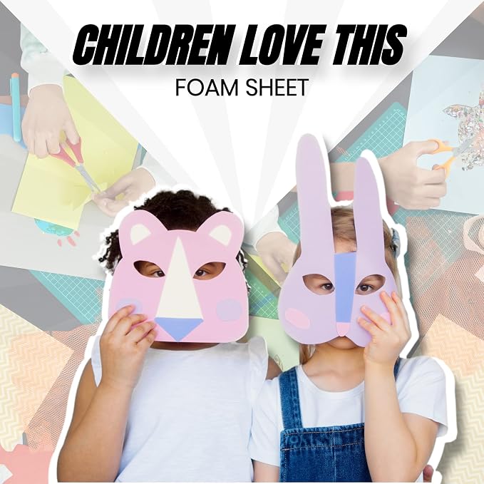 24 Ct Sheets White EVA Cosplay Foam in 9” x 12’’ Sheets; High Density Thick - Image 7