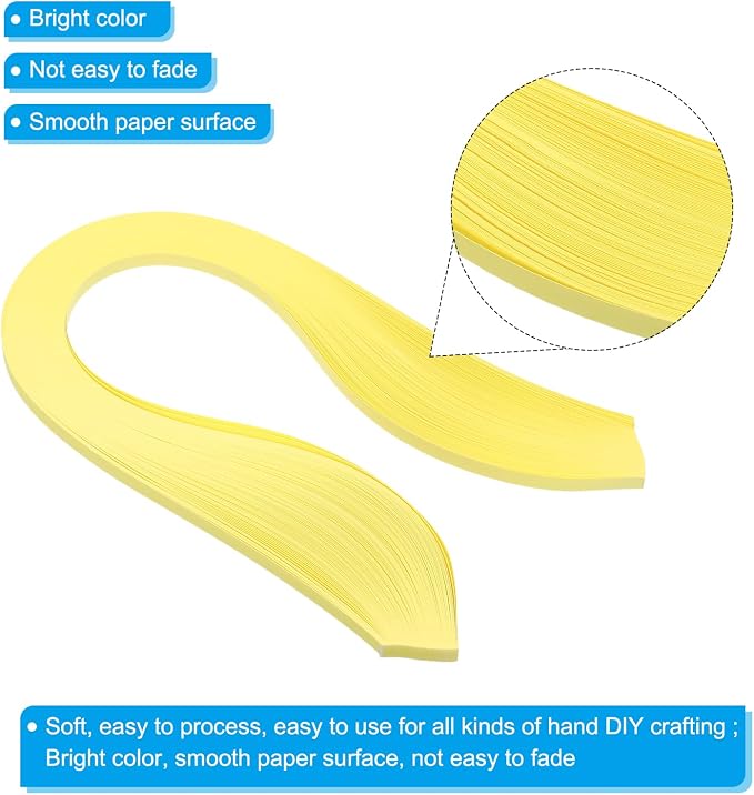 PATIKIL Quilling Strips Paper 600pcs 5mm 39cm Origami Paper Quilling Kits - Image 3