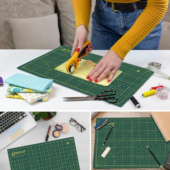 Headley Tools 18"x12" Thickened Self Healing Cutting Mat, A3 Rotary Cutting - Image 5