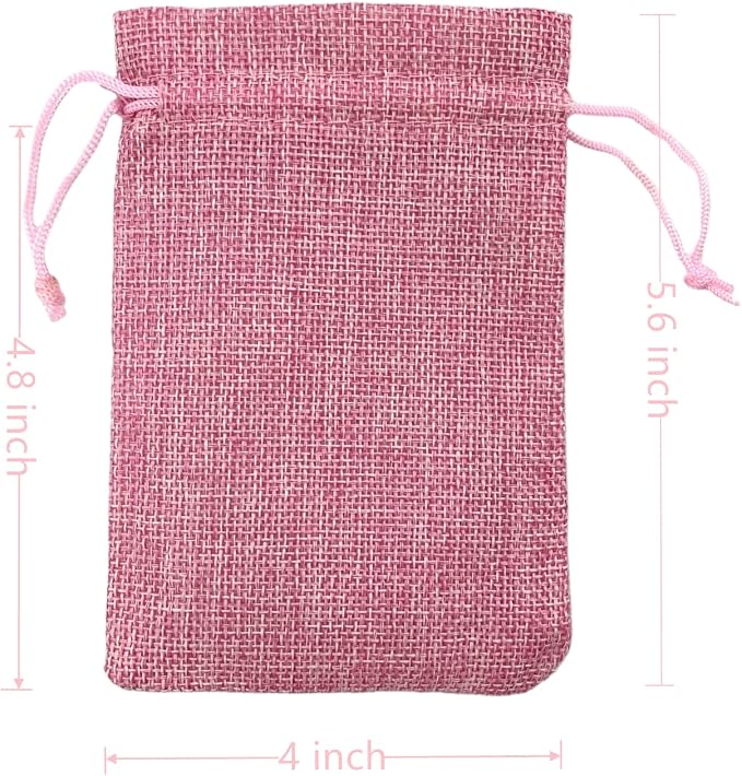 Palmhomee Pack of 25 Burlap Gift Bags - Image 3