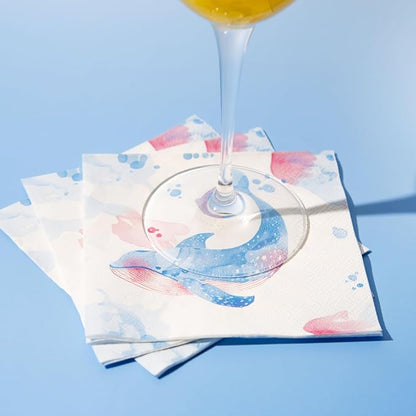 80 pcs Premium Designer Cocktail Beverage Napkins, 3-Ply 5 x 5-inches - Image 8