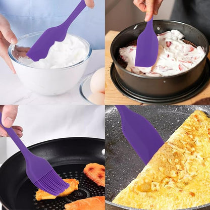 Silicone Spatulas Set, Rubber Spoon Spatula Heat Resistant Spoonula One Piece - Image 3