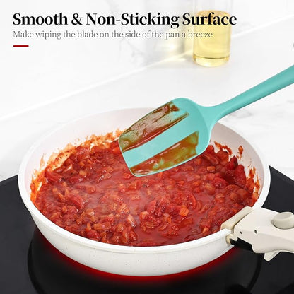 600ºF Heat Resistant Spatulas, High Heat Food Safe Semless Kitchen Silicone - Image 5