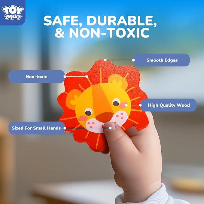 TOY Life Toddler Puzzles Ages 2-4, Wooden Puzzles - Image 4