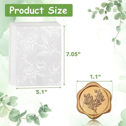 SWANGSA 100 Sets Wedding Invitations Wraps, Vellum Jackets - Image 2