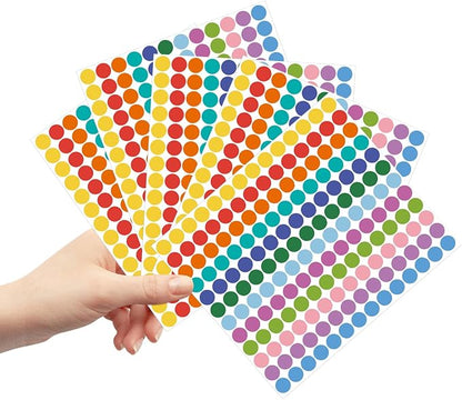 REGELETO 4200 PCS 0.75 Inch 12 Colors Round Colored Dot Stickers - Image 7