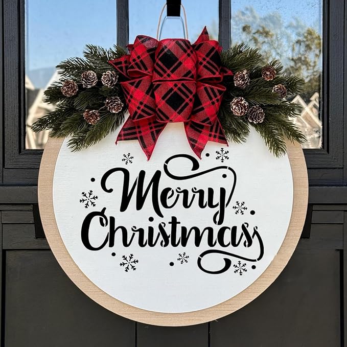 Christmas Stencils for Crafts Reusable Christmas Window Stencil Xmas Village - Image 5