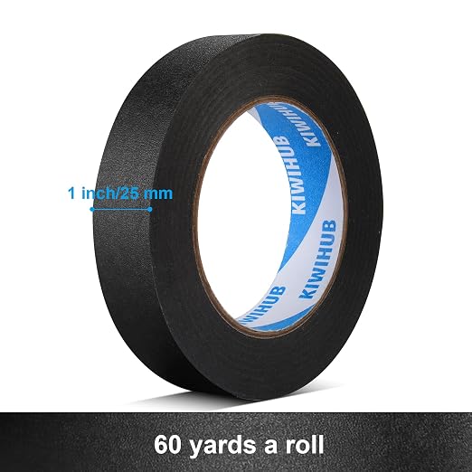Black Painters Tape, 1 inch x 60 Yards - Image 2