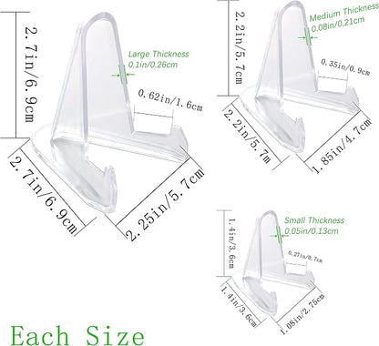 36 Packs Acrylic Easel Stands Display Stands/Plate Stands Coin Display Easel - Image 2