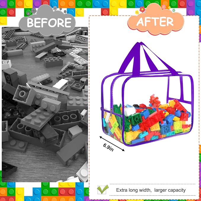 6 Colors Widen X-Large Storage Bags 12.6×9.25×6.9In - Image 4