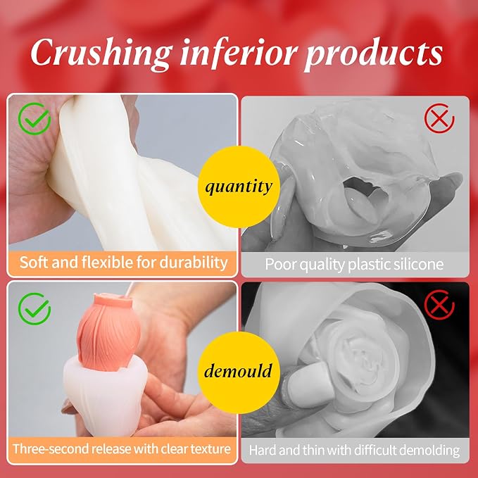 2Pcs Tulip Silicone Candle Flower Wax Mold Silicone - Image 3