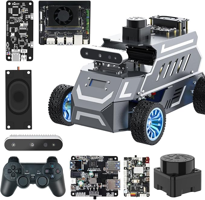 Yahboom for Jetson Orin Nano 8GB Super Ackerman Chassis, ROS2 AI Coding Robot by Yahboom