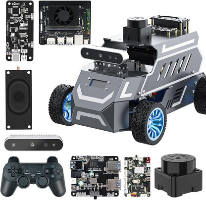 Yahboom for Jetson Orin Nano 8GB Super Ackerman Chassis, ROS2 AI Coding Robot by Yahboom