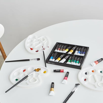Elan Professional Oil Paint Set, 24 Vibrant Colors Mini Tubes 0.4fl oz - Image 6
