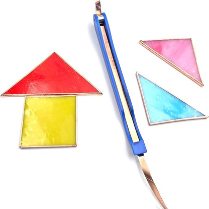Copper Foil Hand Foiler for Stained Glass, 7/32" and 1/4" Hand Foiler Tool Kits - Image 4