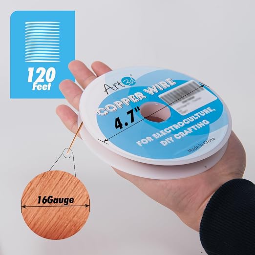 Art3d 16 Gauge 120 FT 99.9% Pure Soft Copper Wire - Image 3
