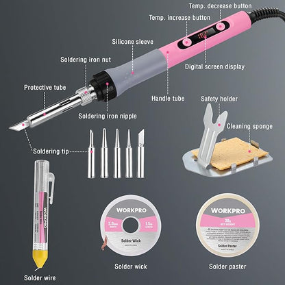 WORKPRO Soldering Iron Kit, 90W Soldering Gun - Image 4