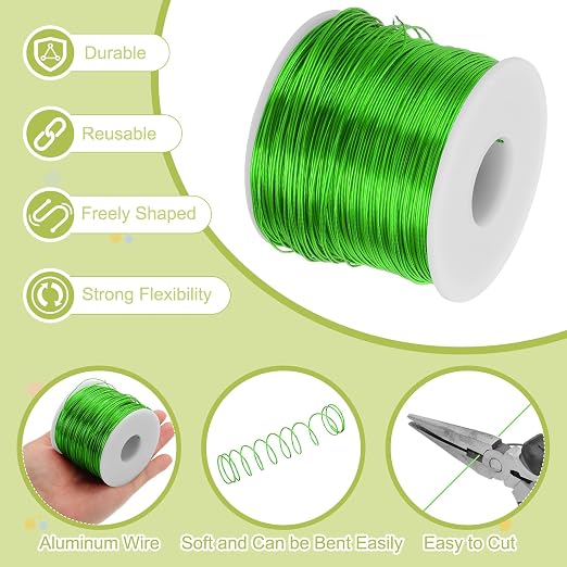 MECCANIXITY 20 Gauge Anodized Aluminum Craft Wire Bendable Bonsai Training Wire - Image 3