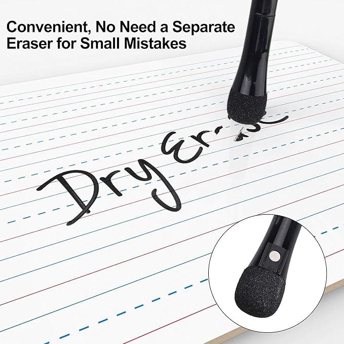 Browill Magnetic Dry Erase Markers, Fine Tip Low Odor Whiteboard Markers - Image 4