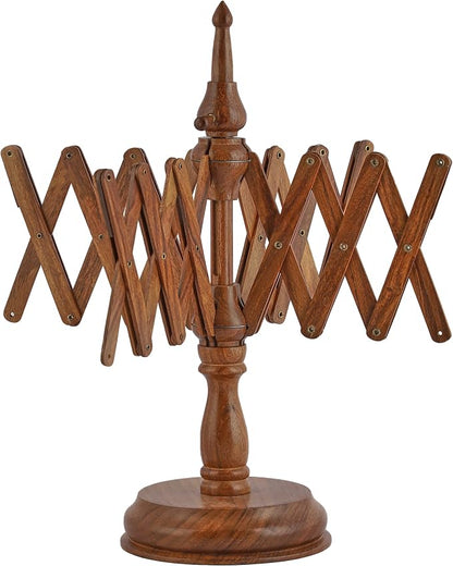Handcrafted Wooden Table Top Yarn Swift – Rosewood Umbrella Swift by BRAINMART