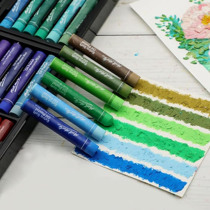 Mont Marte Extra Soft Oil Pastels 52pc, Vibrant and Buttery, Versatile Art - Image 3