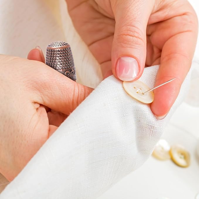 4Pack Thimbles for Hand Sewing, Sewing Thimble Hand-Working Sewing Thimble - Image 6